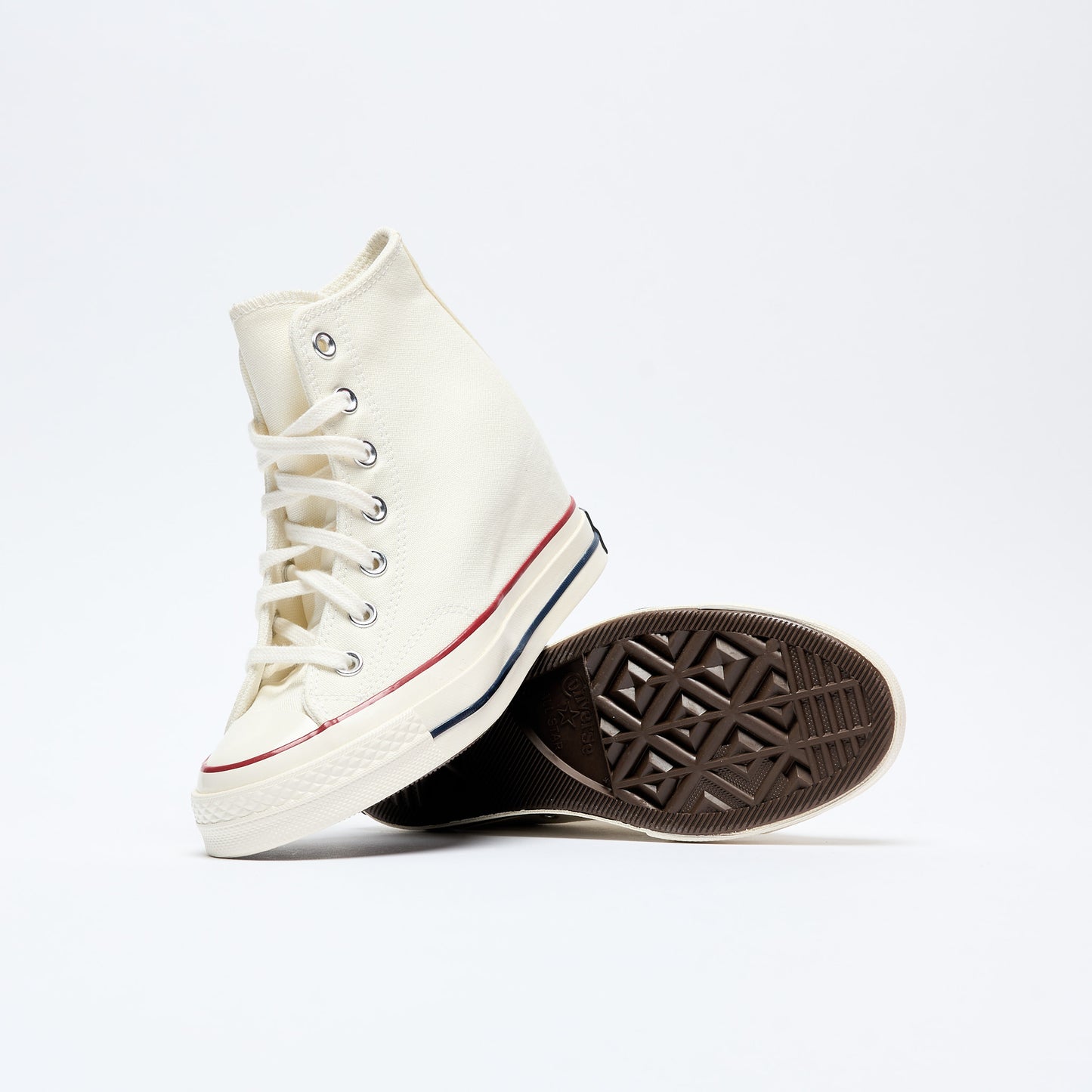 Converse - Chuck 70 Hi Wedge (Egret/Black/Red)