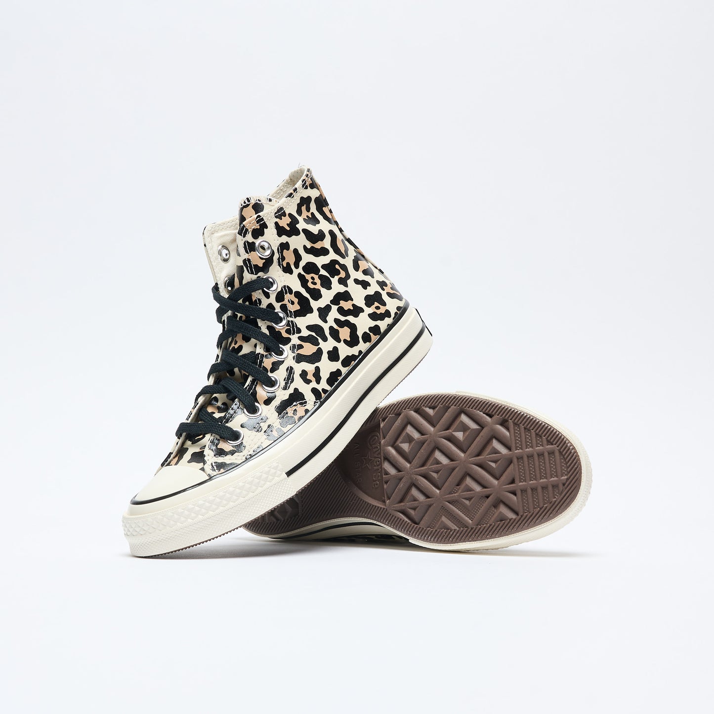 Converse - Chuck 70 Hi Glow In the Dark "Leopard Print" (Egret/Light Flawn/Black)