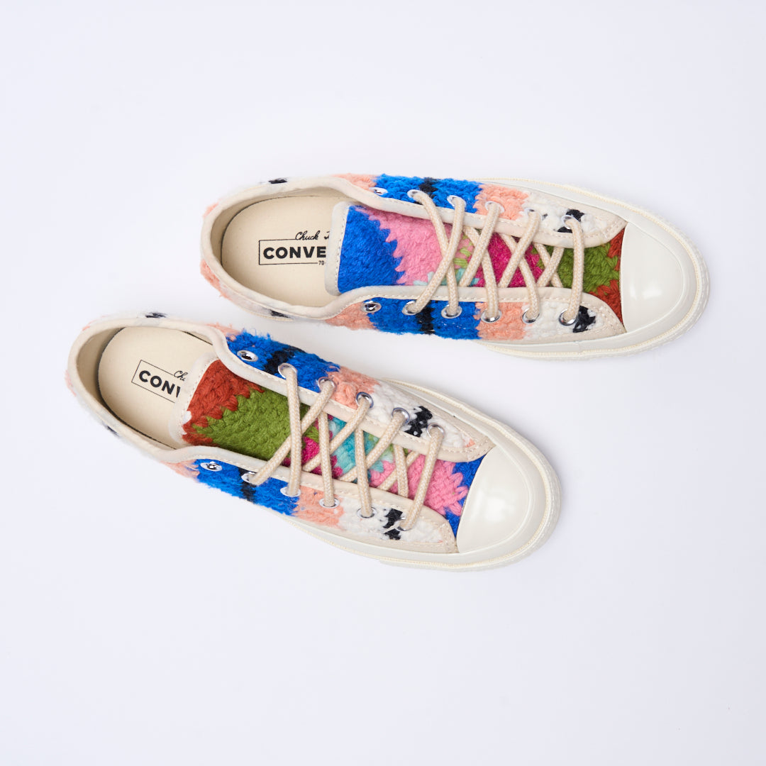 Converse - Chuck 70 OX "Crochet pack" (Egret/Black/Multi)