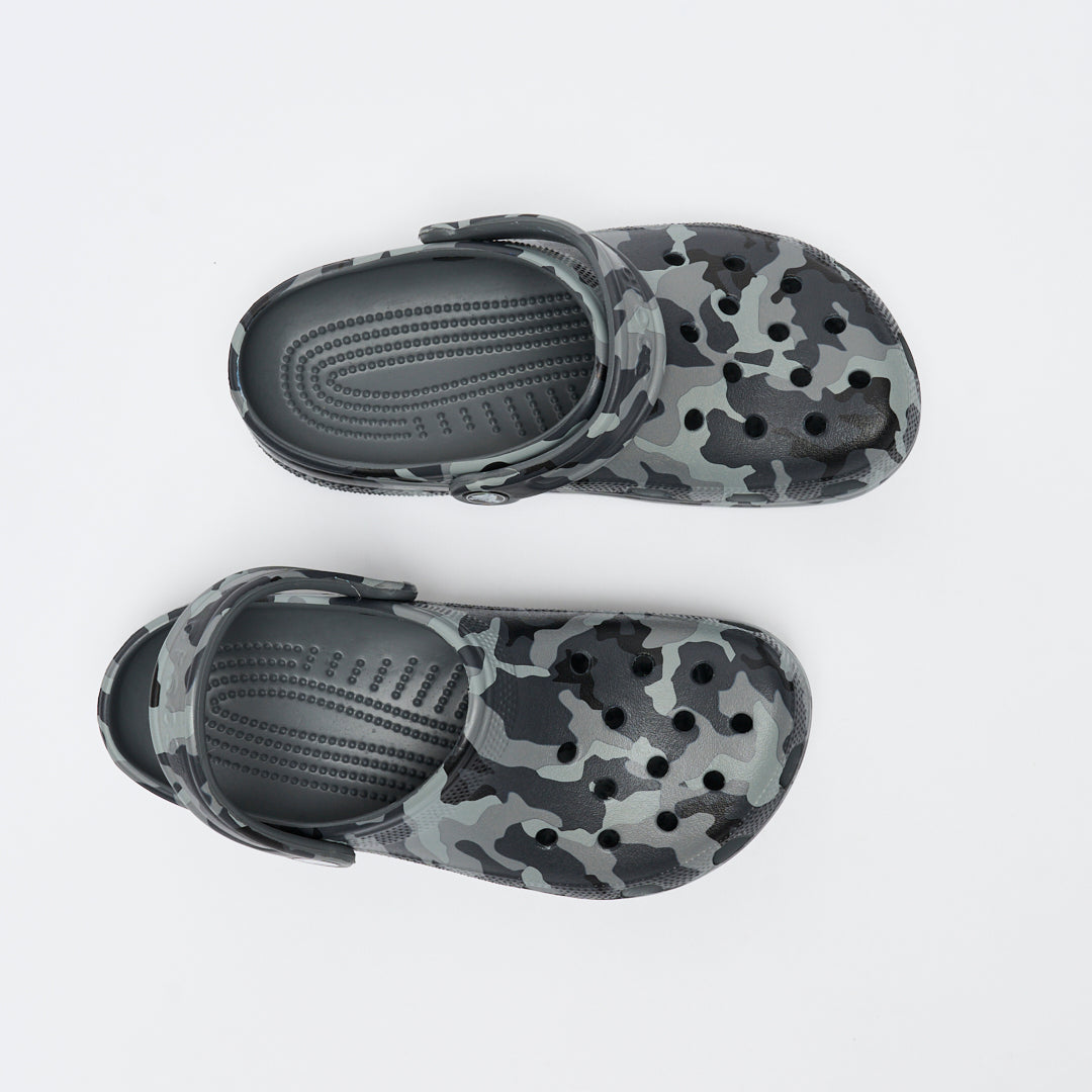 Crocs - Classic Printed Camo Clog (Slate Grey/Multi)