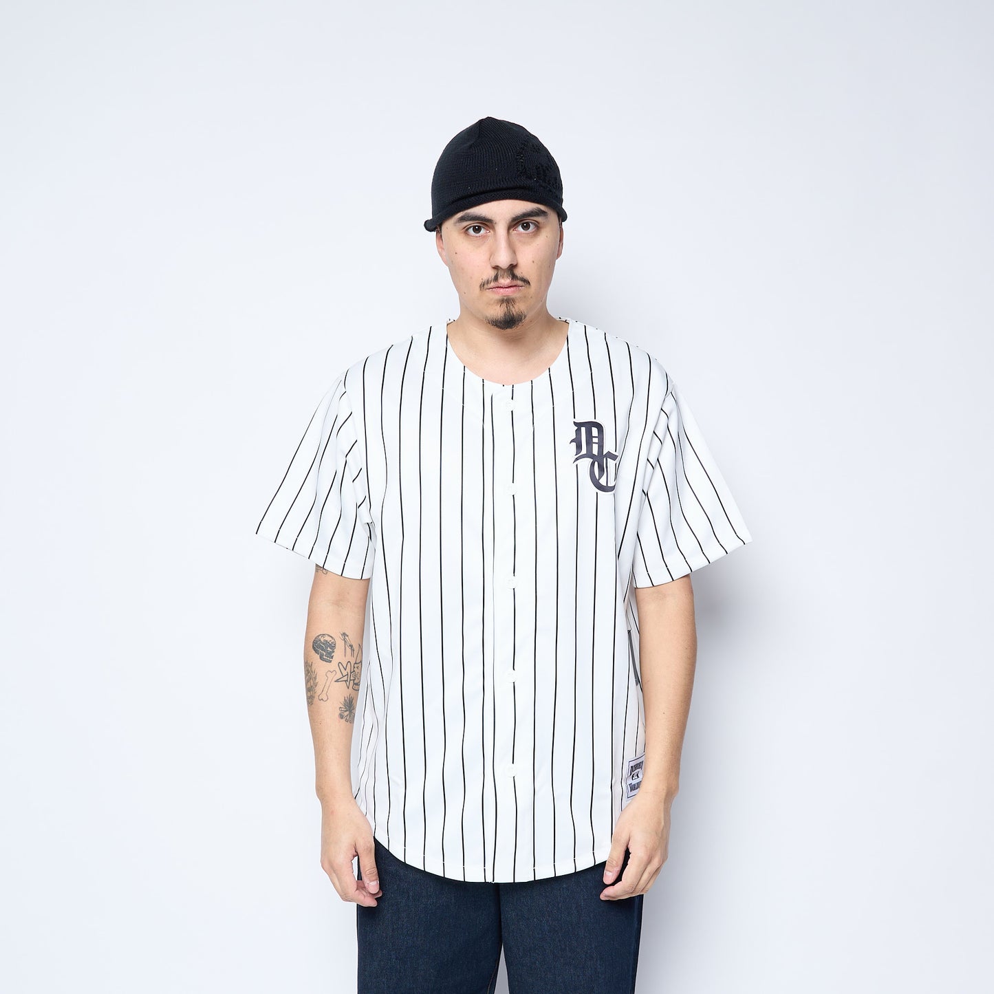 DC Shoes - Men Slugger Shirt (White/Pinstripe)