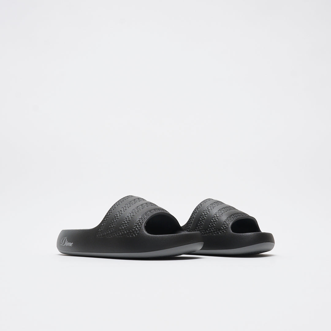 DIME x ADIDAS Skateboarding - Adilette Slides Ayoon (Black/Vista Gray)