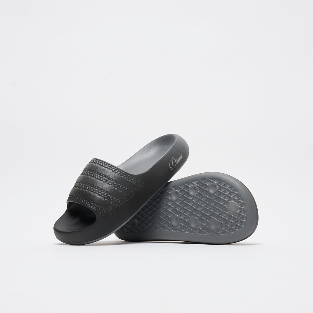 DIME x ADIDAS Skateboarding - Adilette Slides Ayoon (Black/Vista Gray)