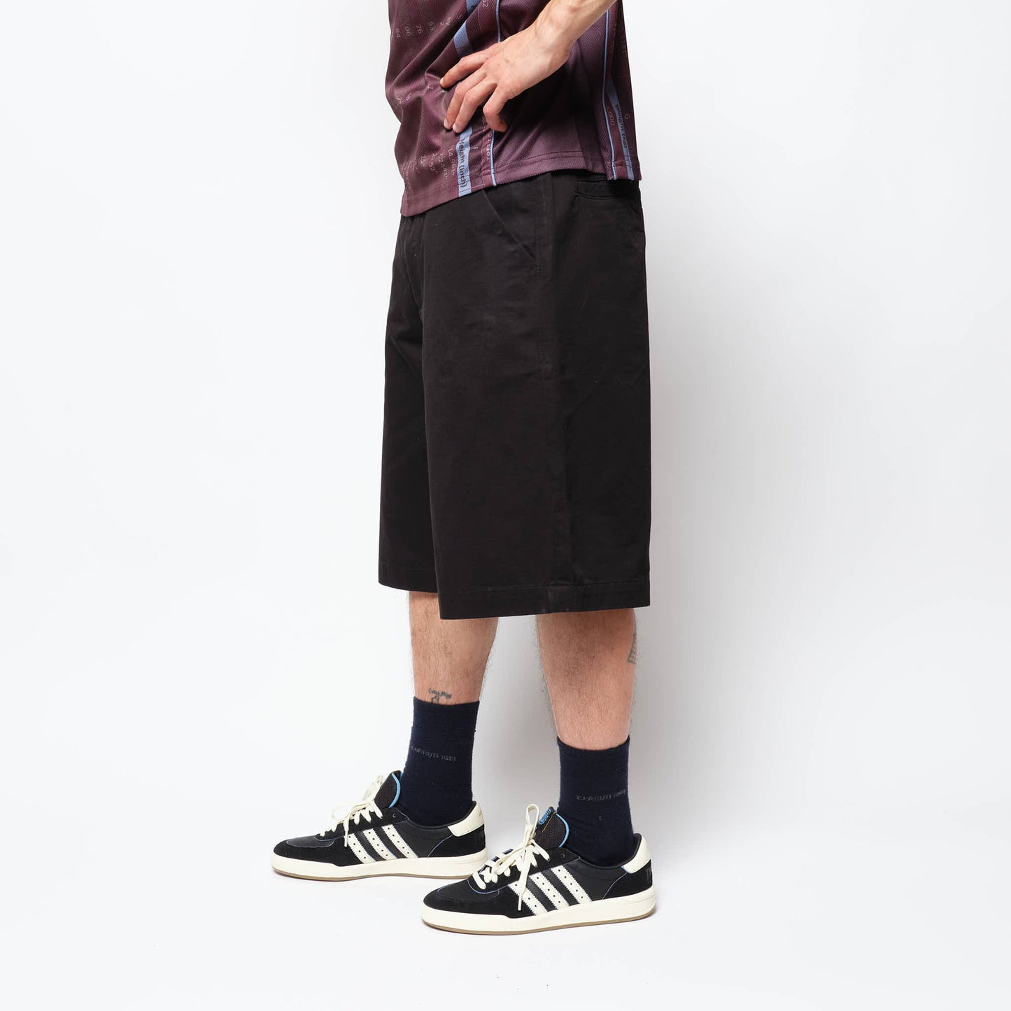 DIME MTL - Baggy Chino Shorts (Black)