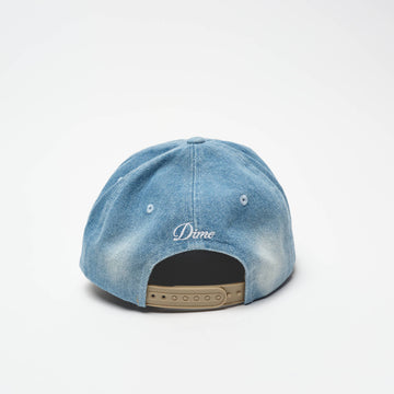 DIME MTL - Cursive Denim Worker Cap (Blue Washed)