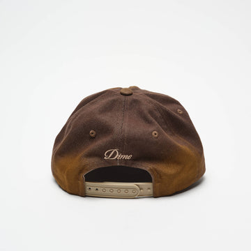DIME MTL - Cursive Denim Worker Cap (Brown Washed)