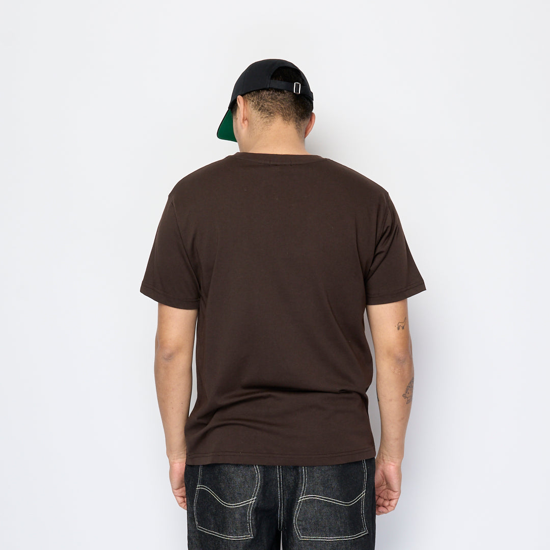 Dime - Classic Small Logo T-Shirt (Deep Brown)