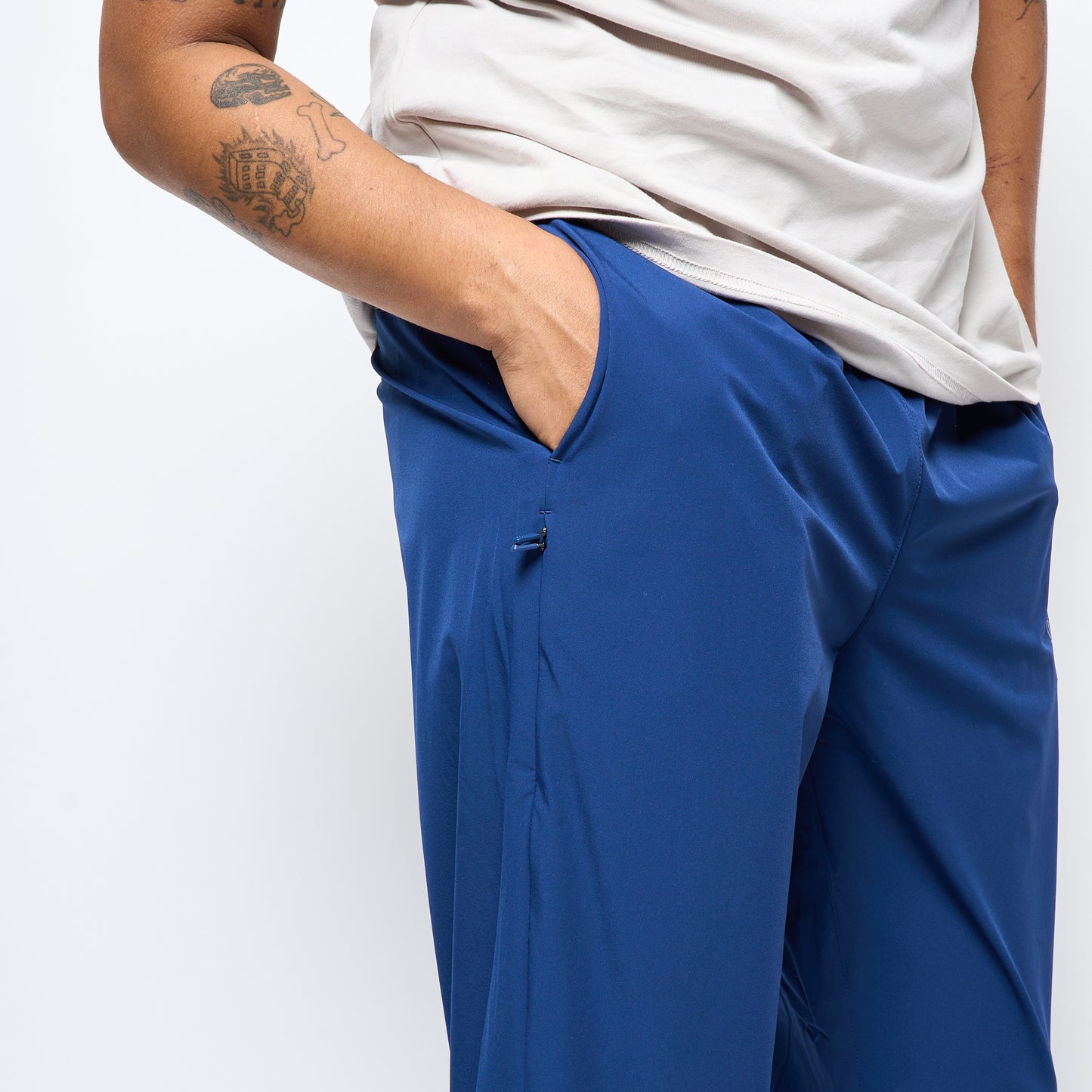 Dime MTL - Athletic Zip Pants (Dark Blue)