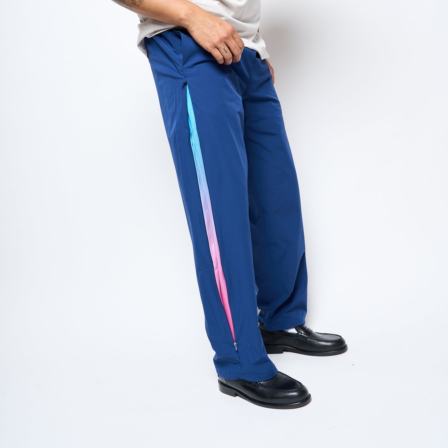 Dime MTL - Athletic Zip Pants (Dark Blue)