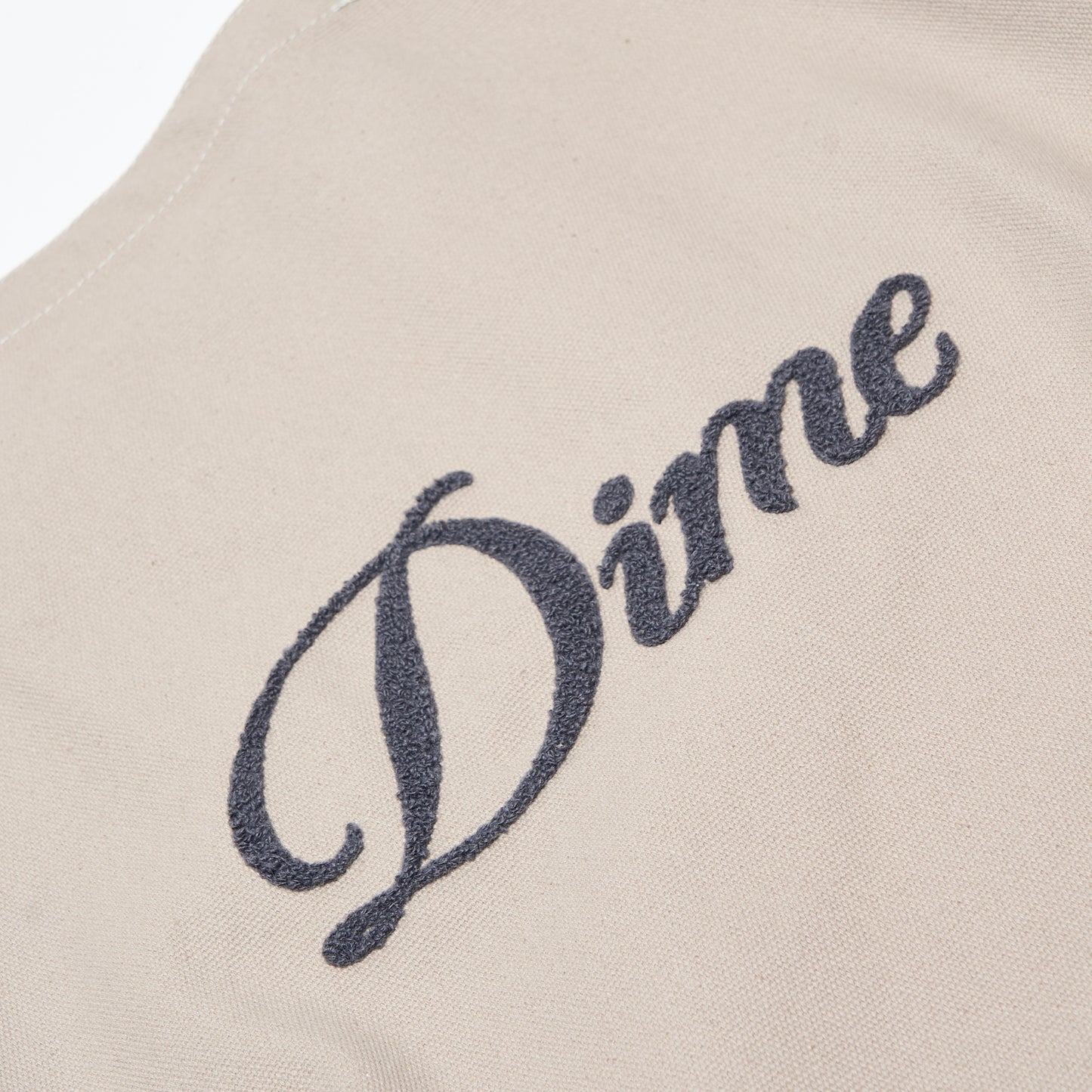 Dime MTL - Cursive Chenille Tote Bag (Concrete)