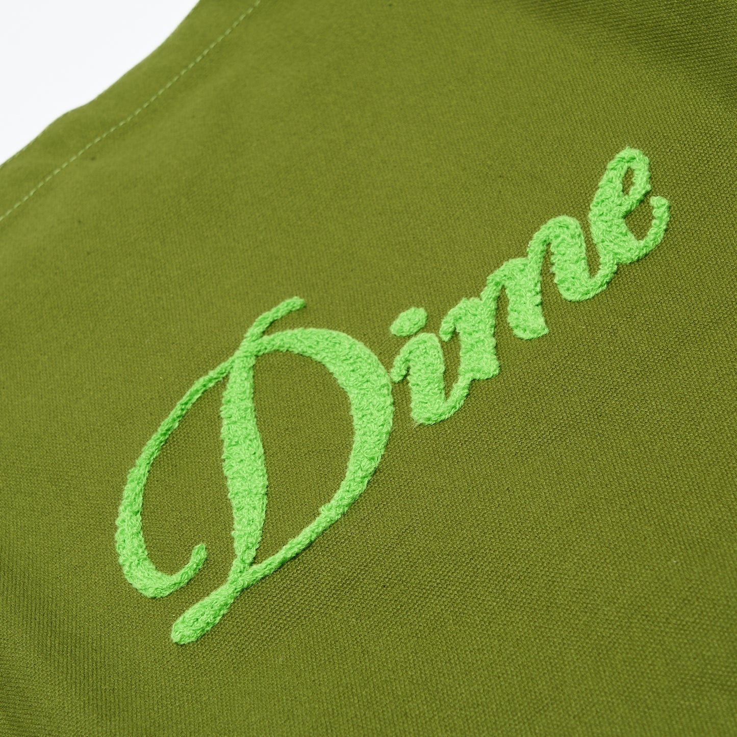 Dime MTL - Cursive Chenille Tote Bag (Grass)