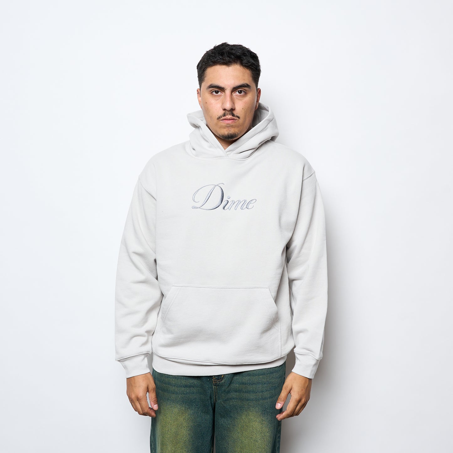 Dime MTL - Cursive Hoodie (Cement)