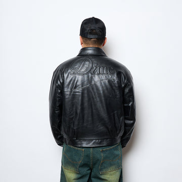 Dime MTL - Debossed Wavy Jacket (Black)