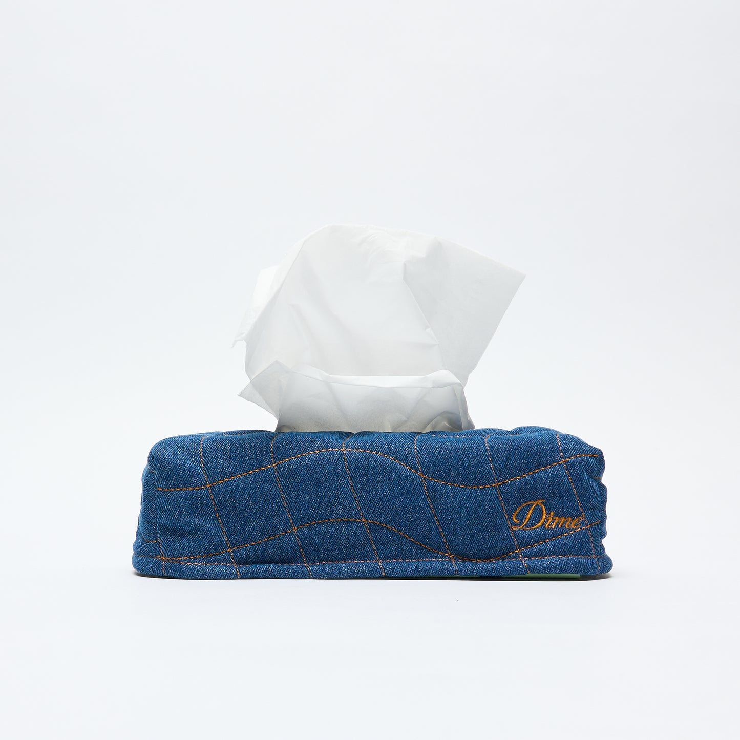 Dime MTL - Quilted Tissue Box Cover (Indigo)