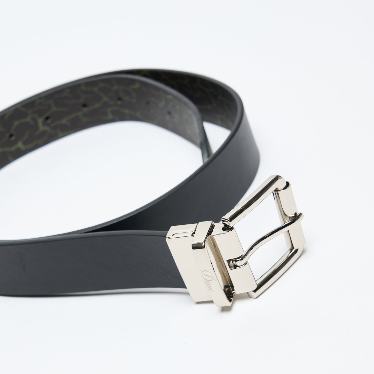 Dime MTL - Reversible Leather Belt (Black/Black)