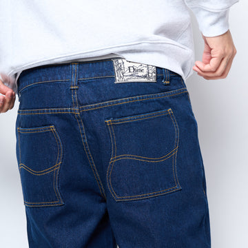 Dime Mtl - Classic Relaxed Denim Pants (Indigo)