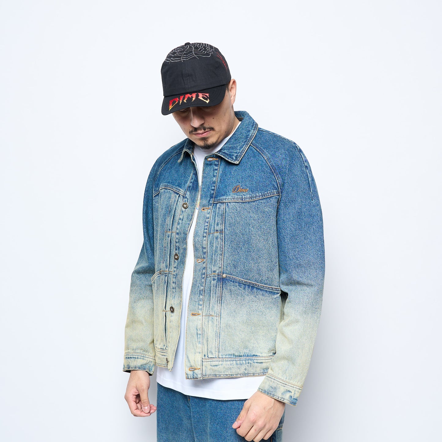 Dime Mtl - Denim Jacket (Dipped Sandblasted Indigo)
