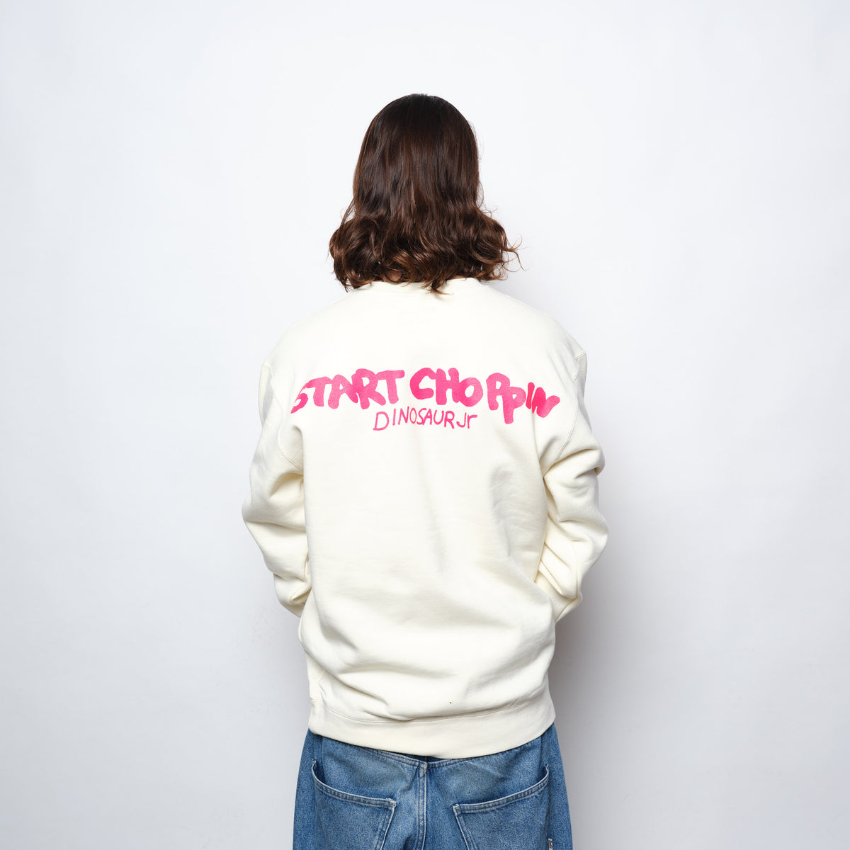 Dinosaur Jr x Color Bars Start Choppin Crewneck Bone