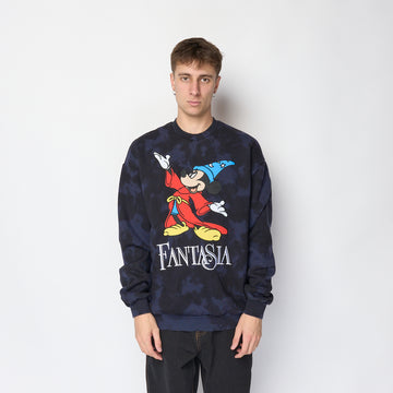 Disney x Butter Goods - Fantasia Crewneck Sweatshirt (Navy Tie Dye)