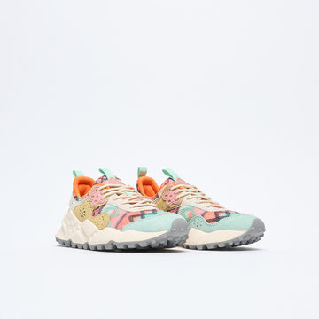 Flower Mountain - Kotetsu Women Suede Knitted (Aquamarine-Zucca-Cream)