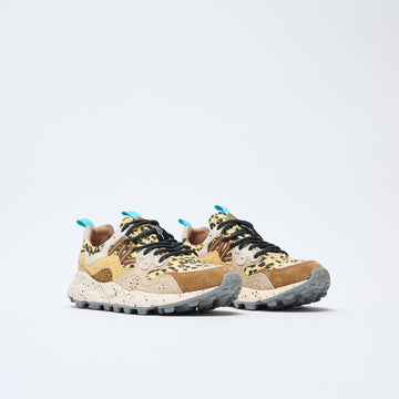 Flower Mountain - Yamano 3 Women Suede/Print Leopard (Brown Taupe)