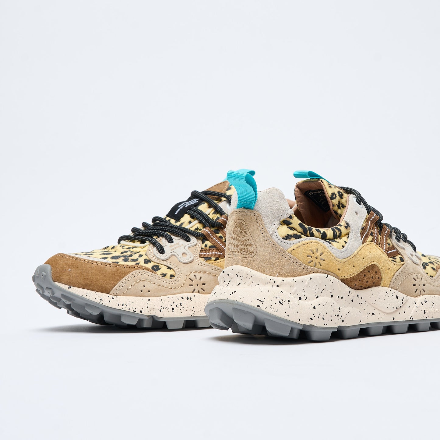 Flower Mountain - Yamano 3 Women Suede/Print Leopard (Brown Taupe)