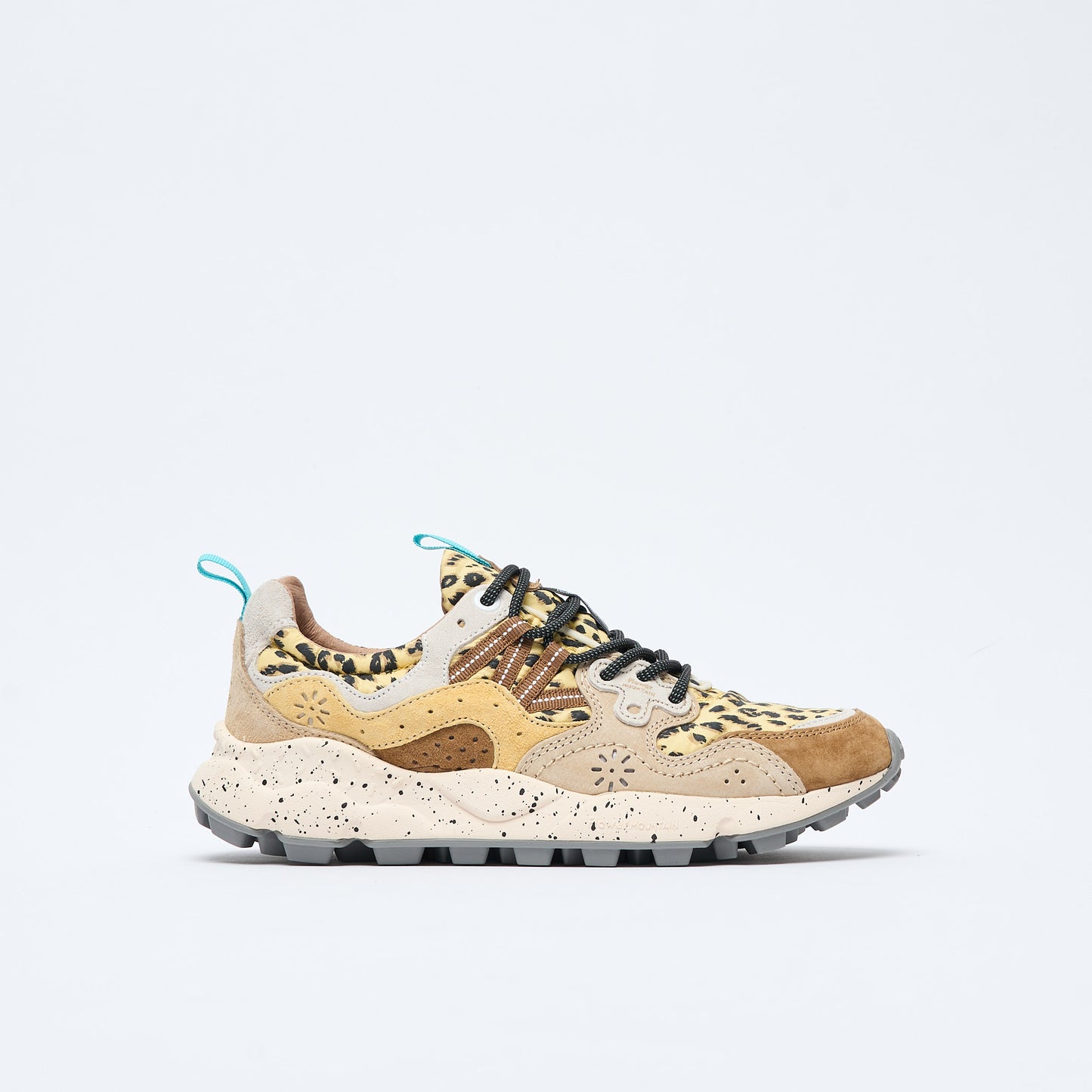 Flower Mountain - Yamano 3 Women Suede/Print Leopard (Brown Taupe)