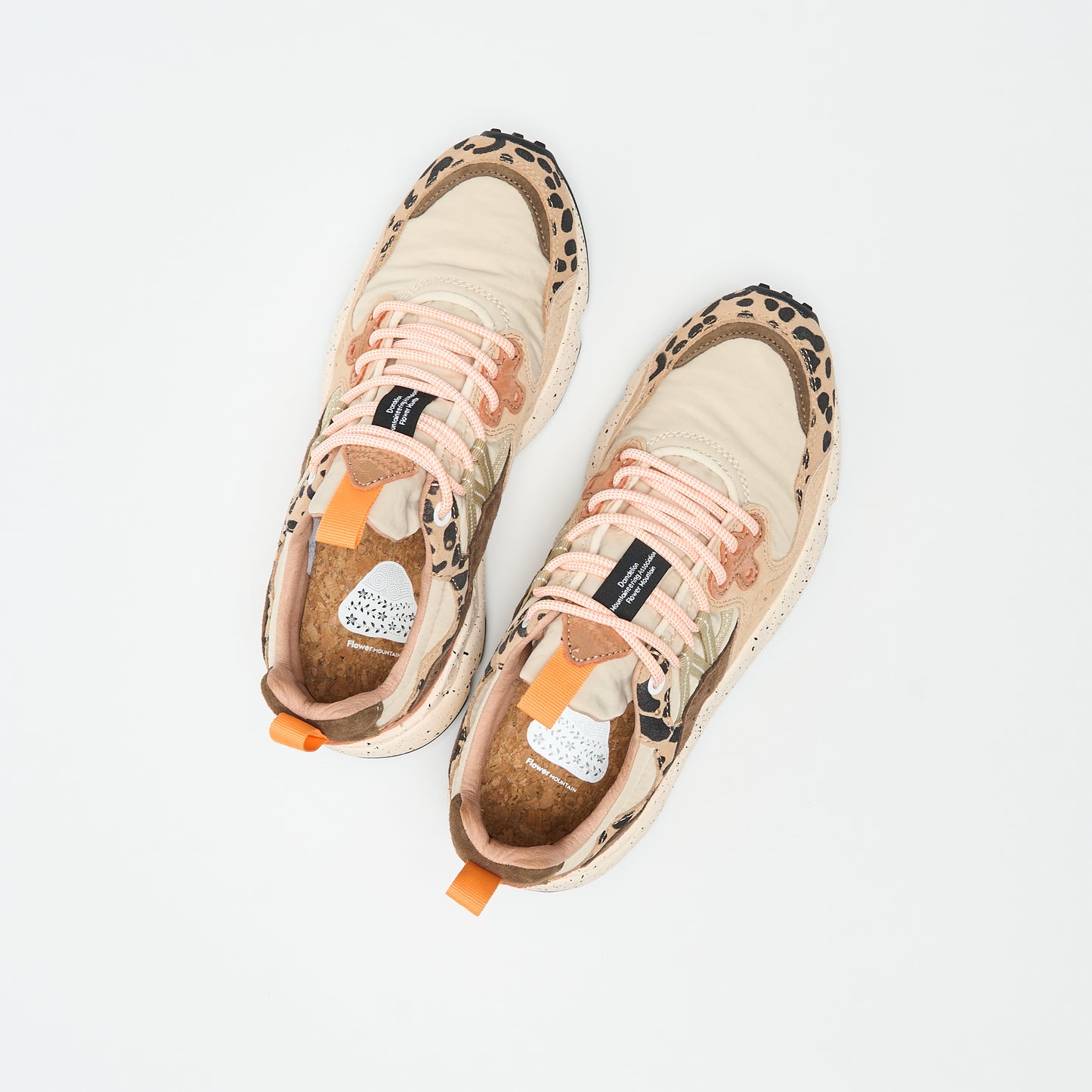 Flower Mountain - Yamano 3 Uni Suede/Print/Nylon (Beige/Milk/Light Brown)
