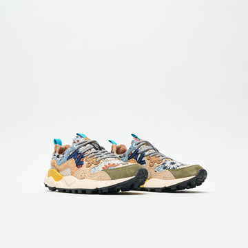 Flower Mountain - Yamano 3 Woman Suede/Jacquard (Flower Print/Cloud Grey)