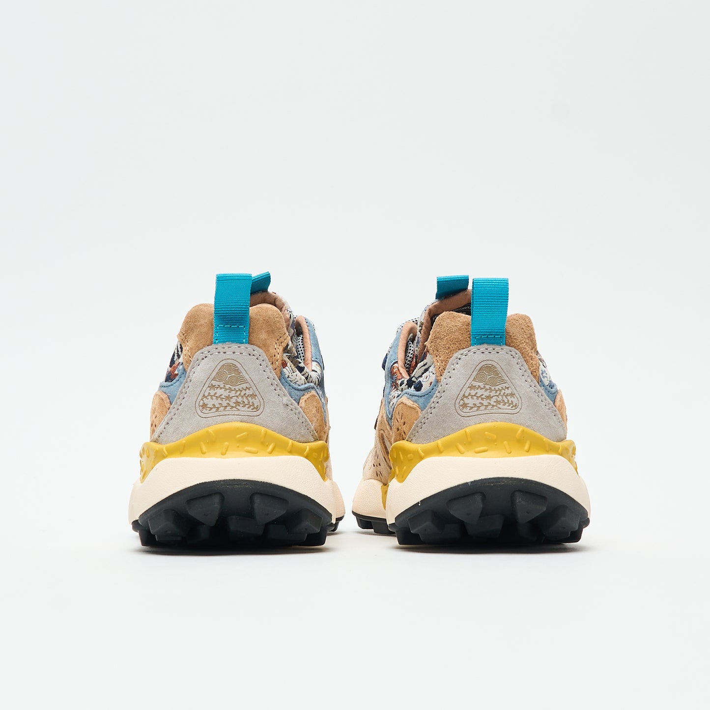 Flower Mountain - Yamano 3 Woman Suede/Jacquard (Flower Print/Cloud Grey)
