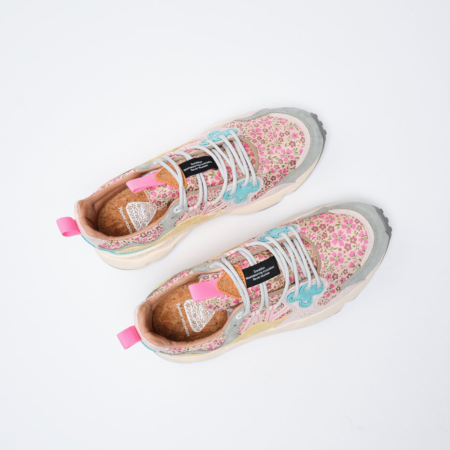Flower Mountain - Yamano 3 Woman Suede/Nylon (Leopard Sage/Pink-Yellow)