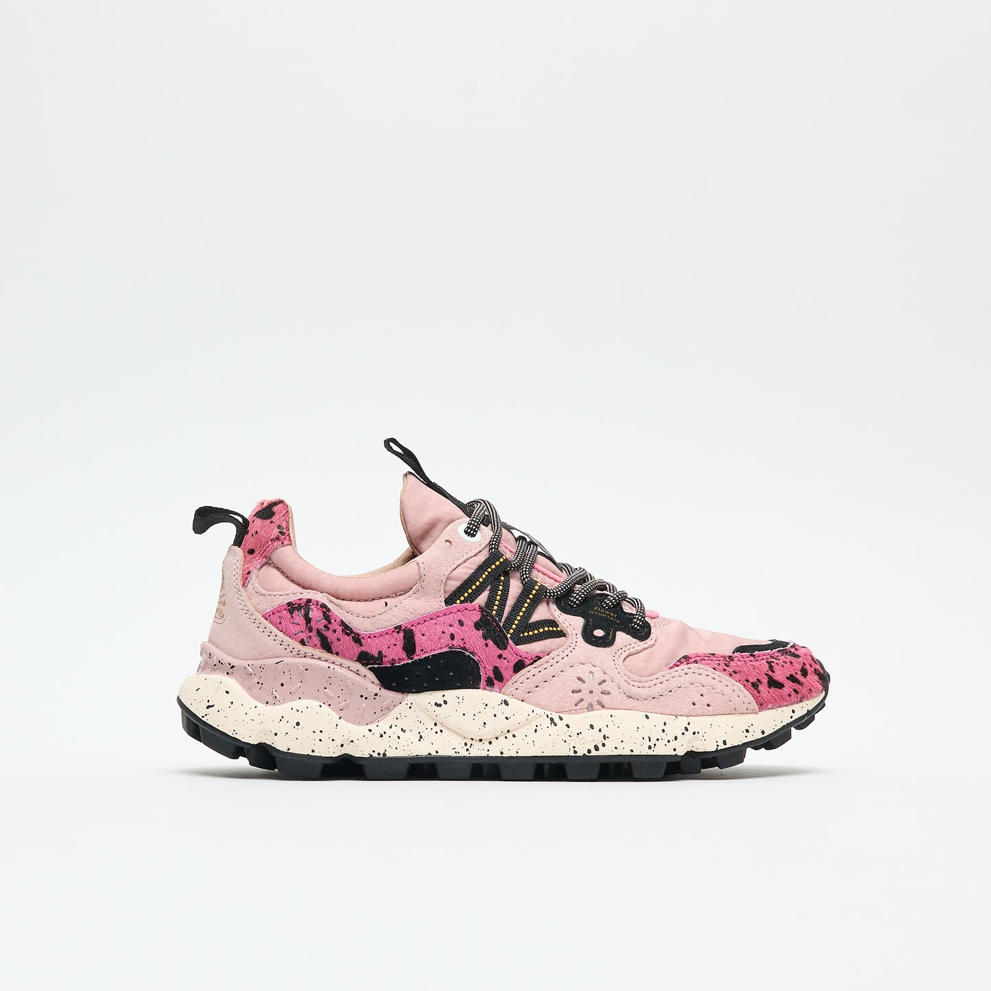 Flower Mountain - Yamano 3 Woman Suede/Pony Hair/Nylon (Coral Rose/Black)
