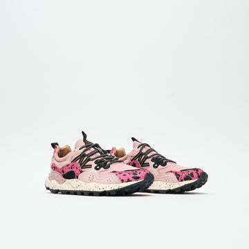 Flower Mountain - Yamano 3 Woman Suede/Pony Hair/Nylon (Coral Rose/Black)