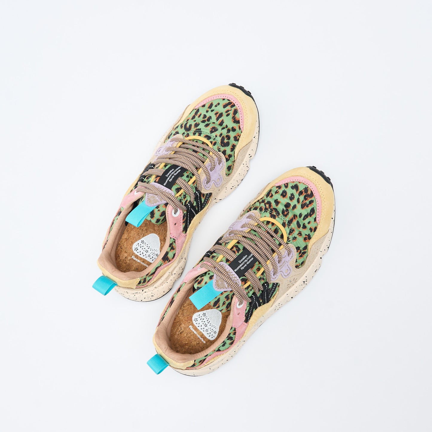 Flower Mountain -Yamano 3 Women Suede/Print Leopard Cotton (Beige/Sand)