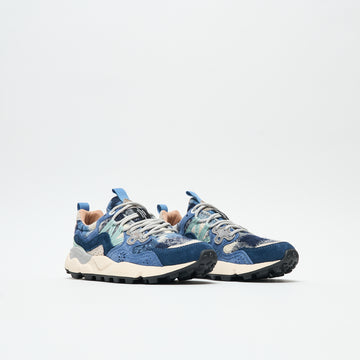 Flower Mountain - Yamano 3 Woman Suede/Woolen Knitting Breads Check (Navy)