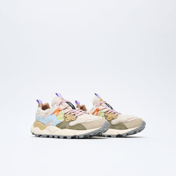 Flower Mountain - Yamano 3 Woman Suede/Teddy (Beige/Militare/Celeste)