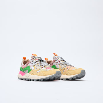 Flower Mountain - Yamano 3 Women Suede/Cotton "Zen Garden" (Salmon/Multi)