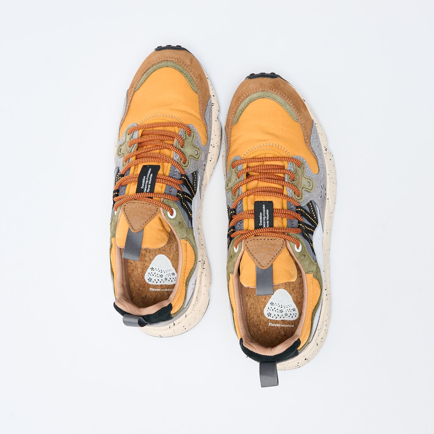 Flower Mountain - Yamano 3 Women Suede/Nylon (Warm Brown/Mustard)