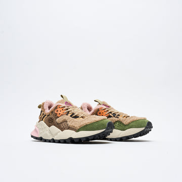 Flower Mountain - Kotetsu Woman Suede Pony Hair Teddy (Kaki/Beige/Multi)