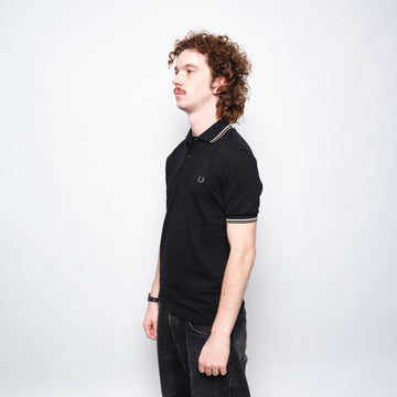 Fred Perry - Twin Tipped Polo Shirt Black