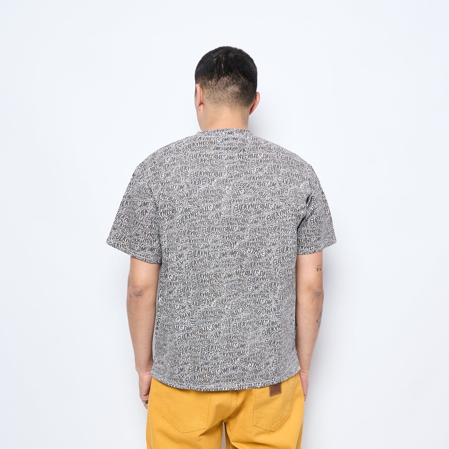 Fucking Awesome Burnt Sticker Stamp Tee (AOP)
