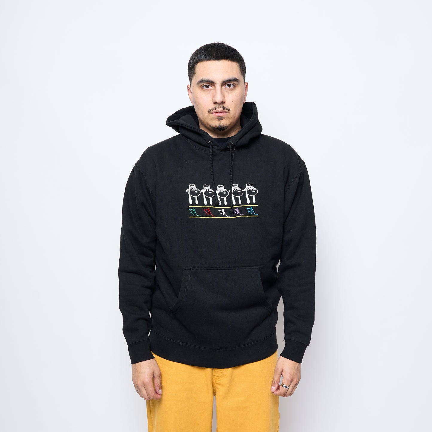 Fucking Awesome - Spike Repeat Embroidered Hoodie (Black)