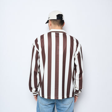 Goodies Sportive - Cocoa Vintage Football Tee (Chocolate/Ecru)