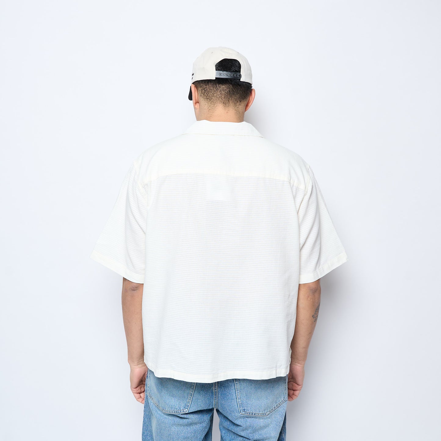 Goodies Sportive - Goose Cotton Linen Lyocell Shirt (Ecru)