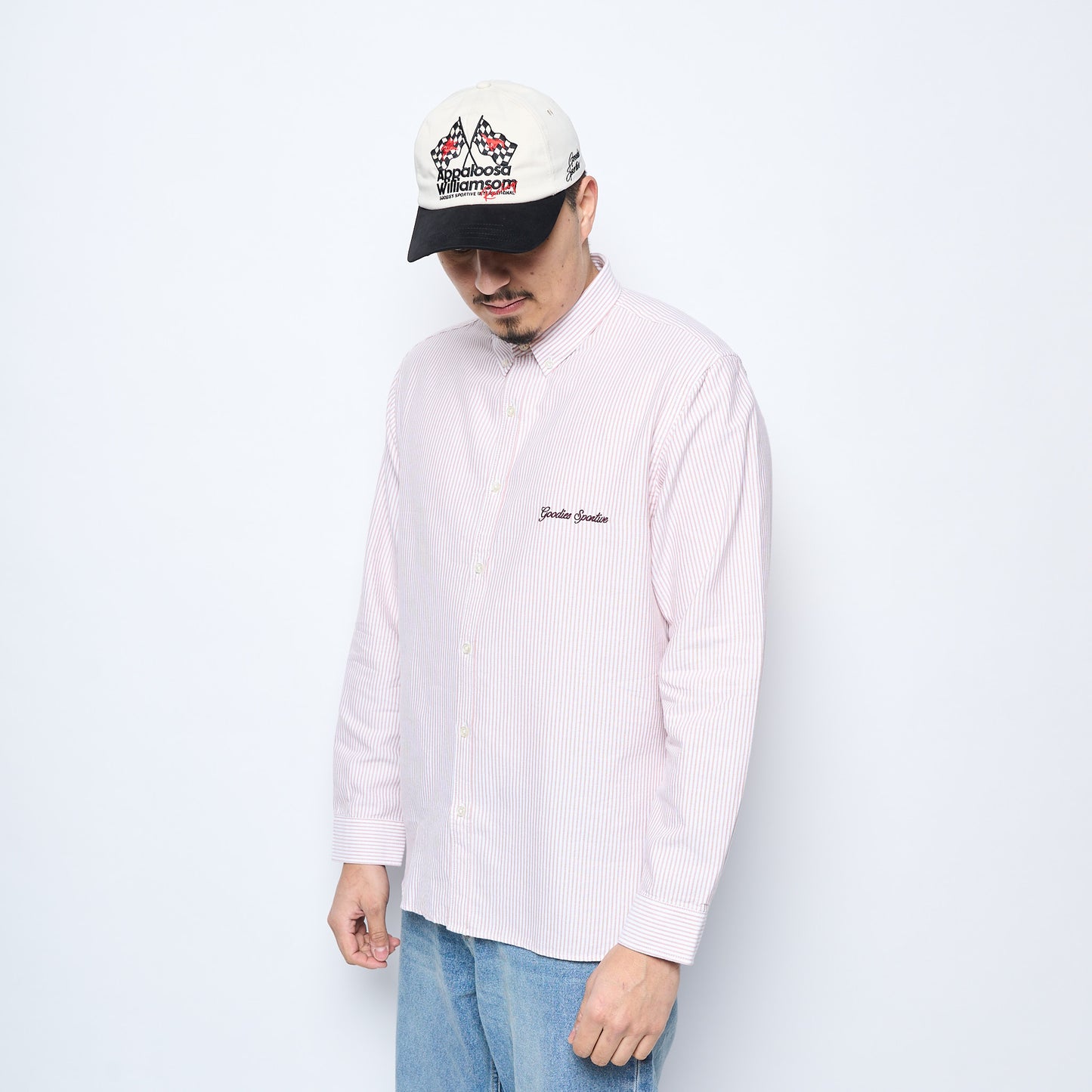 Goodies Sportive - Heritage Oxford Shirt (Burgundy/Ecru)