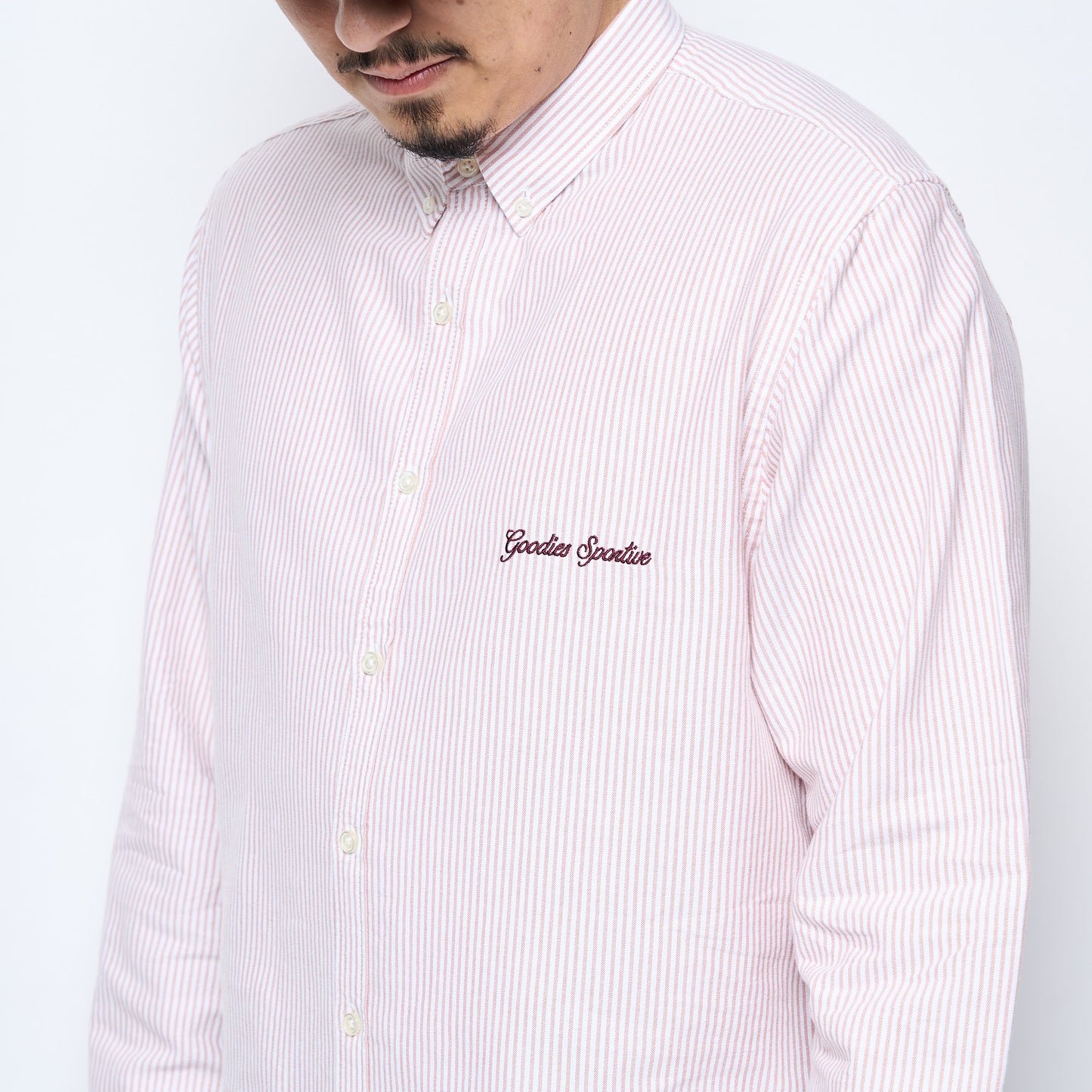 Goodies Sportive - Heritage Oxford Shirt (Burgundy/Ecru)