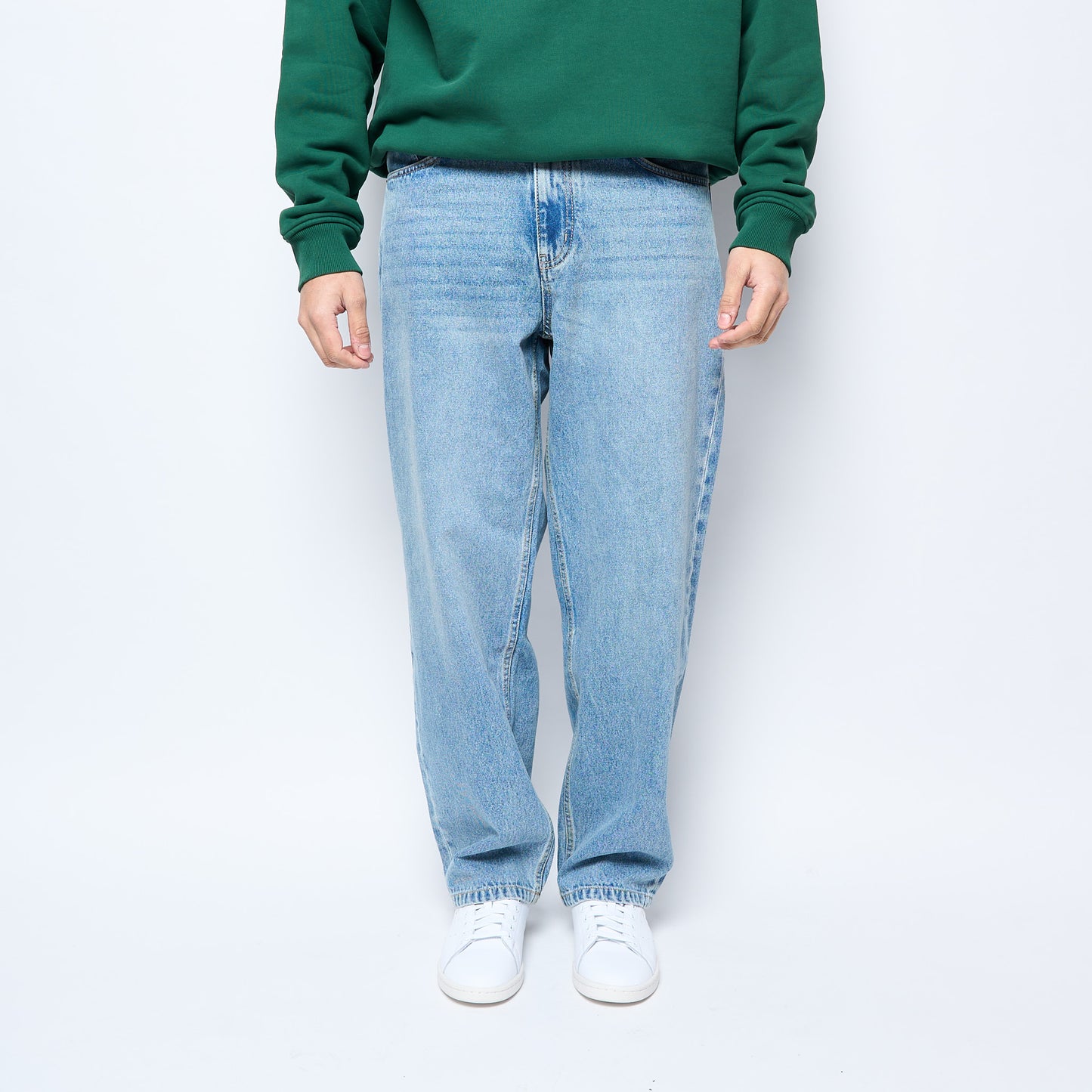 Goodies Sportive - Wide Legs Jeans (Stone Washed Denim)