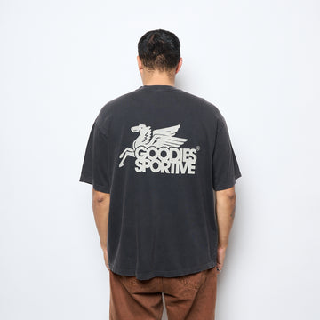 Goodies Sportive -Dusty Premium Pegasus T-shirt (Faded Black)