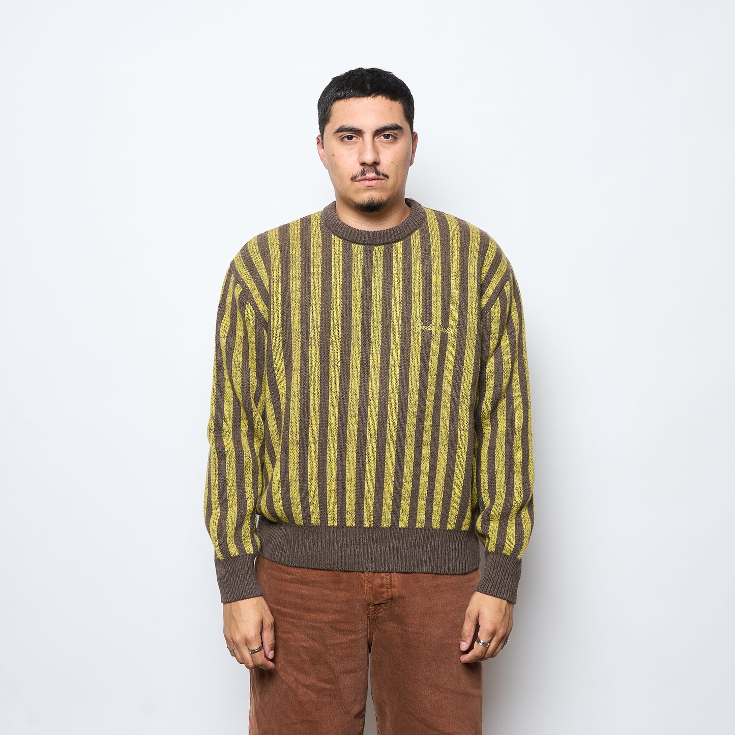 Goodies Sportive -Pre-Internet Knit Cashmere (Brown/Mustard)