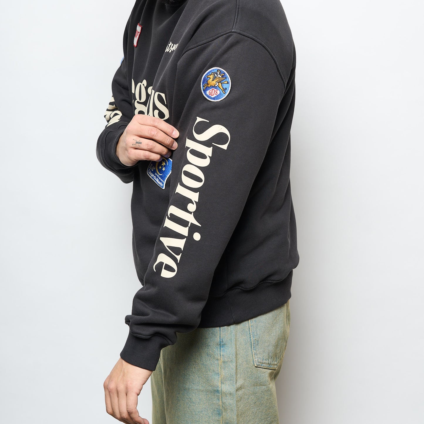 Goodies Sportive - Multipatches Premium Crewneck (Black)